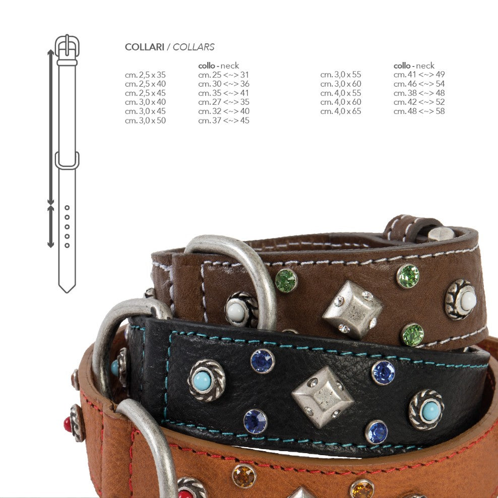 Da Vinci Maddalena Collar Black [:60cm X 4.0cm]