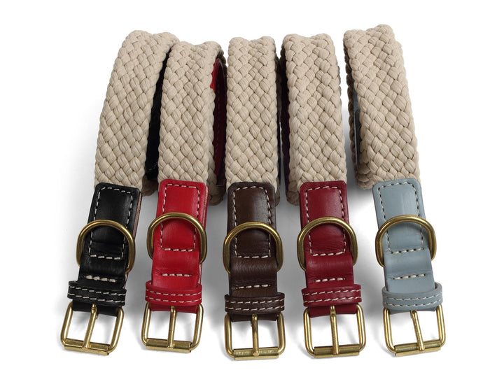Da Vinci Giovanna Flat Rope Collar Grey [:40cm X 2.5cm]