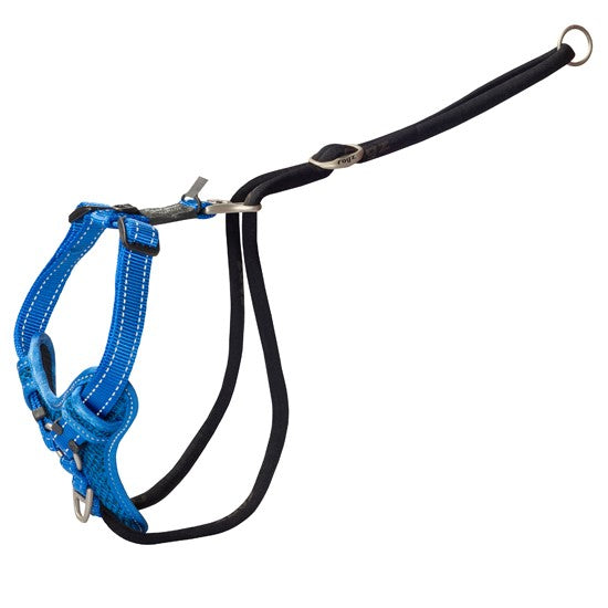 Rogz Harness Control Stop Pull Blue [:extra Large]