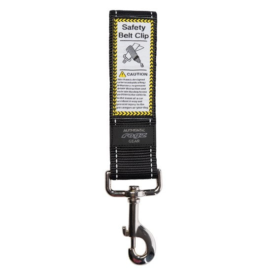 Car Seat Belt Rogz Safety Clip Black