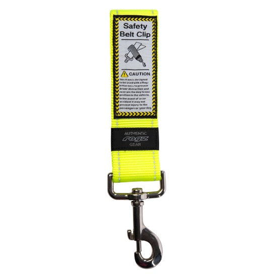 Car Seat Belt Rogz Safety Clip Fluro