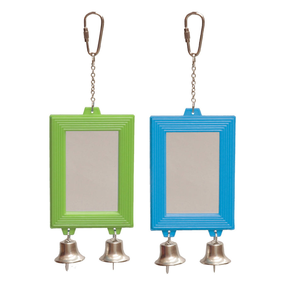 Bird Mirror Rectangular With Bell  