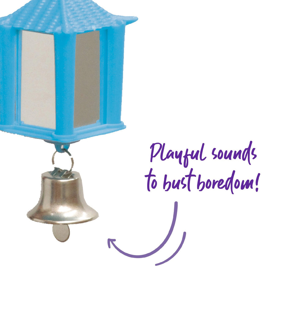 Bird Mirror Lantern With Bell 