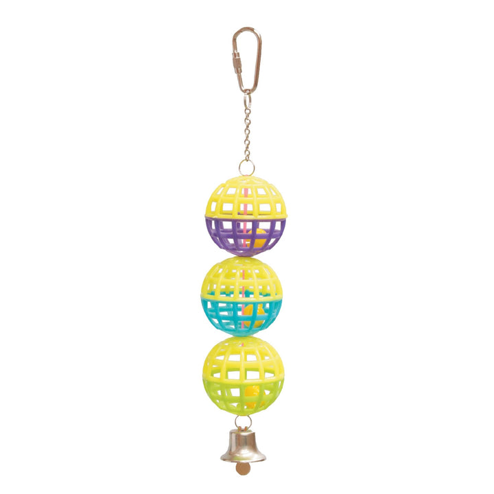 Bird Toy Triple Cage Ball With Bell