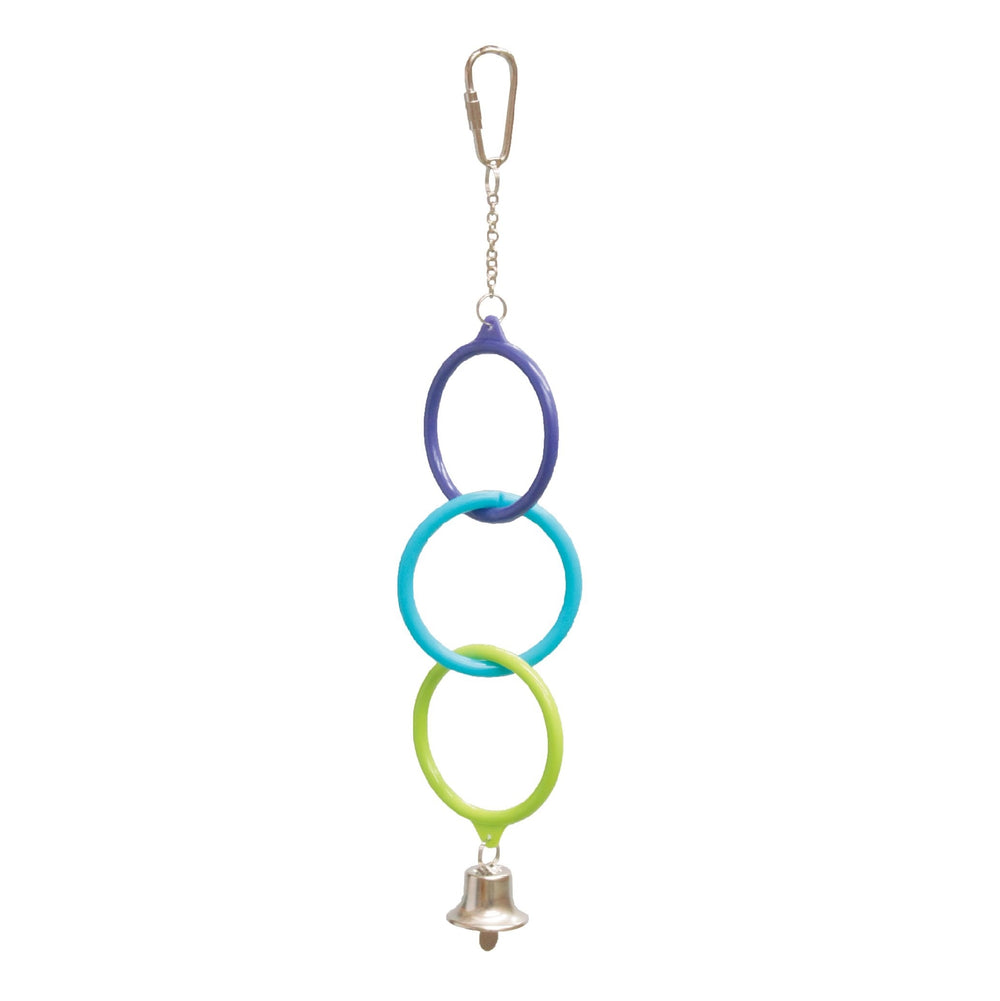 Bird Toy Triple Cage Ring With Bell
