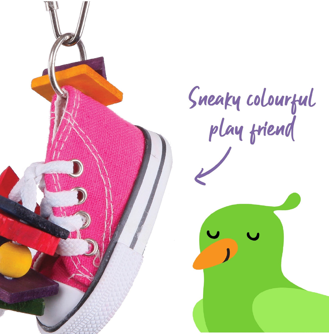 Bird Toy With Sneaker & Chips Small