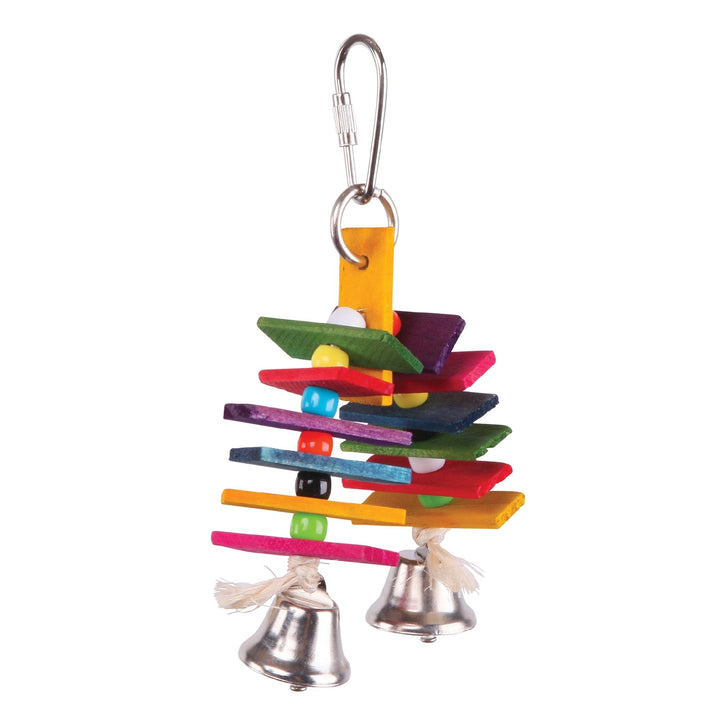 Bird Toy With Arch Chips & Bells Small