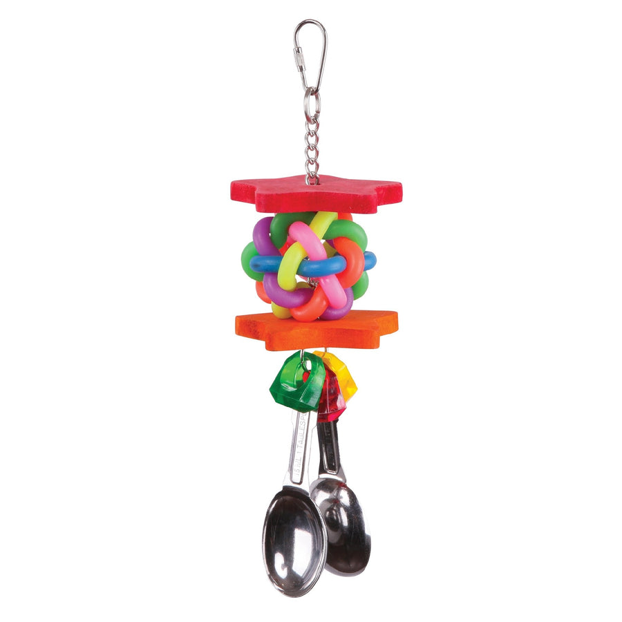 Bird Toy With Star Chips & Spoons Medium