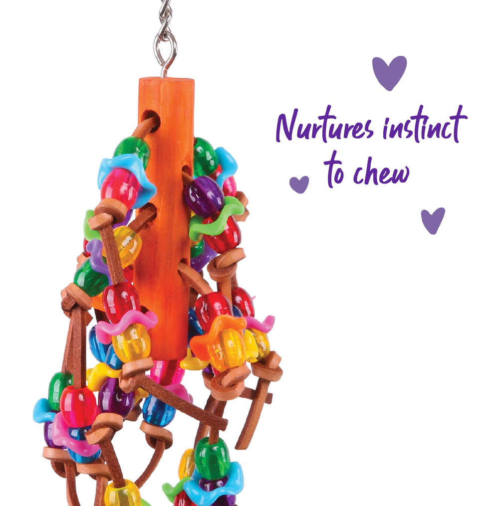 Bird Toy With Beads Assorted Medium
