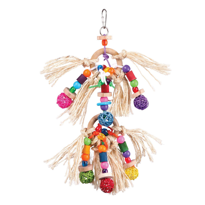 Bird Toy With Sisal & Balls Large