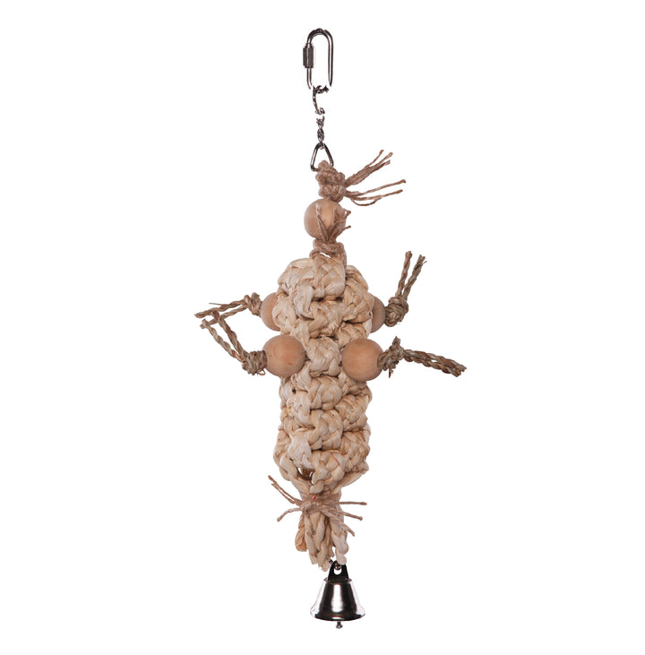 Bird Toy Natural Pacifer With Beads Small