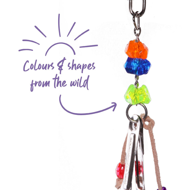 Bird Toy Hanging Spoons With Beads Small