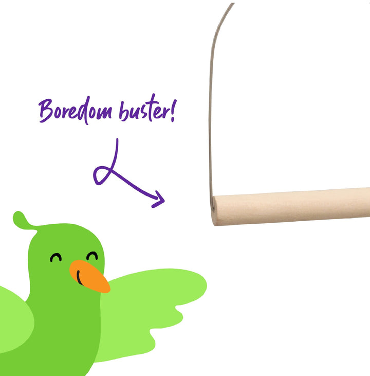 Bird Swing D Wooden [:large]