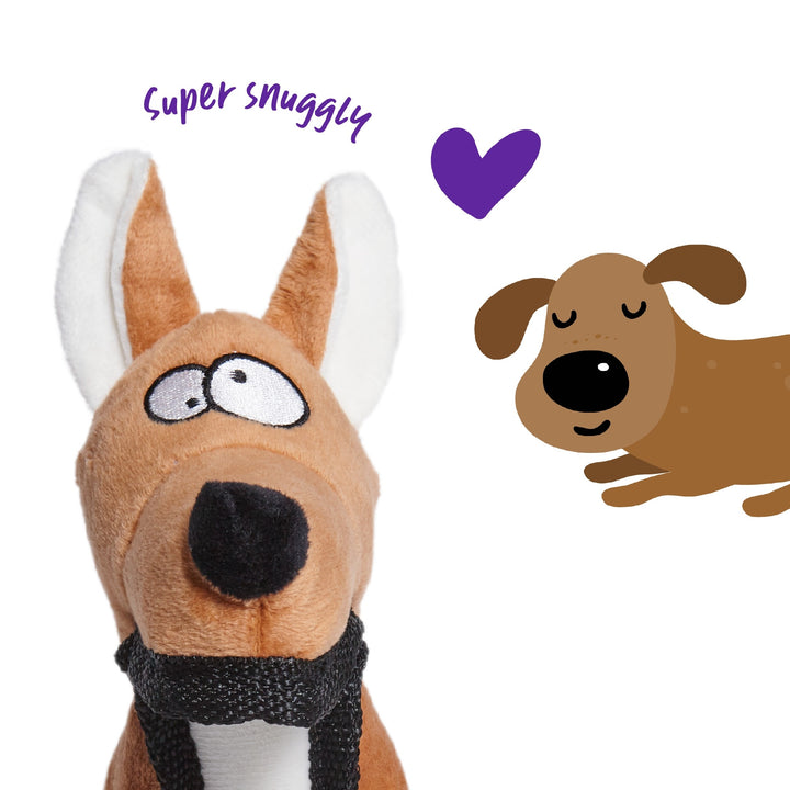 Kazoo Dog Toy Tough Kangaroo [:medium]