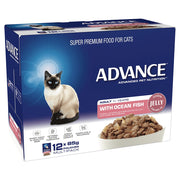 Advance Cat Wet 1+ Fish Jelly Box Of 12