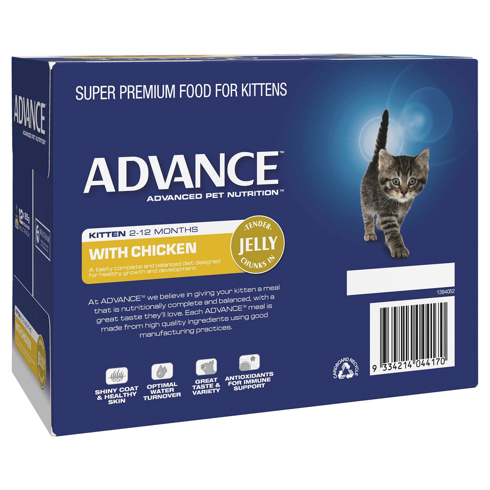 Advance Cat Wet Kitten Chicken Jelly Box Of 12