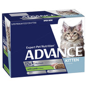 Advance Cat Wet Kitten Lamb Gravy Box Of 12
