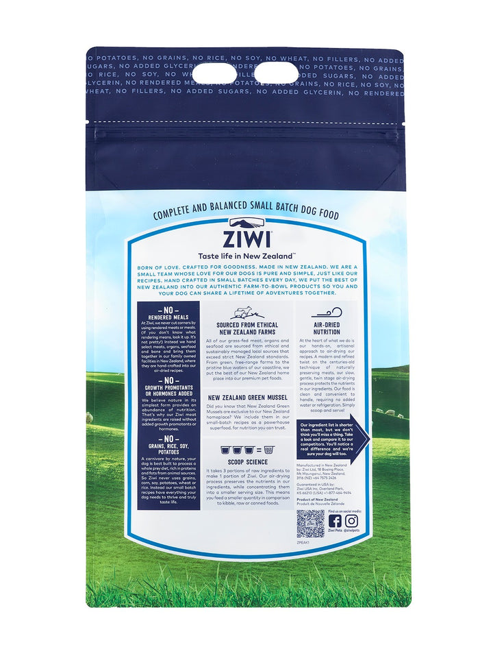 Ziwi Peak Air Dried Dog Food Lamb [:1kg]