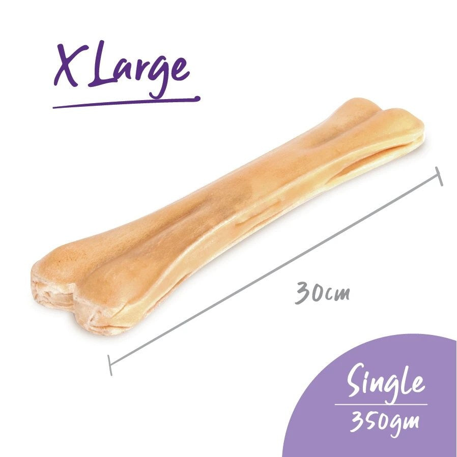 Kazoo Treat Rawhide Pressed Bone 30cm Pack Of 1