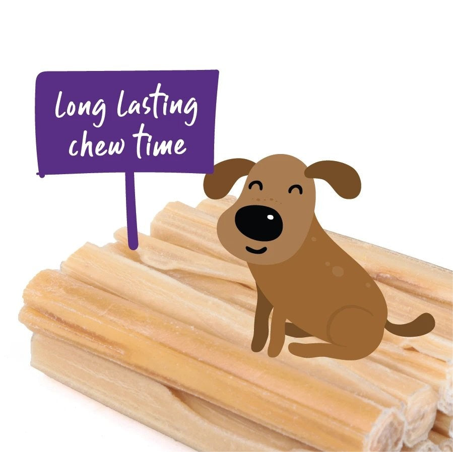 Kazoo Treat Rawhide Pressed Stick 20cm Pack Of 10