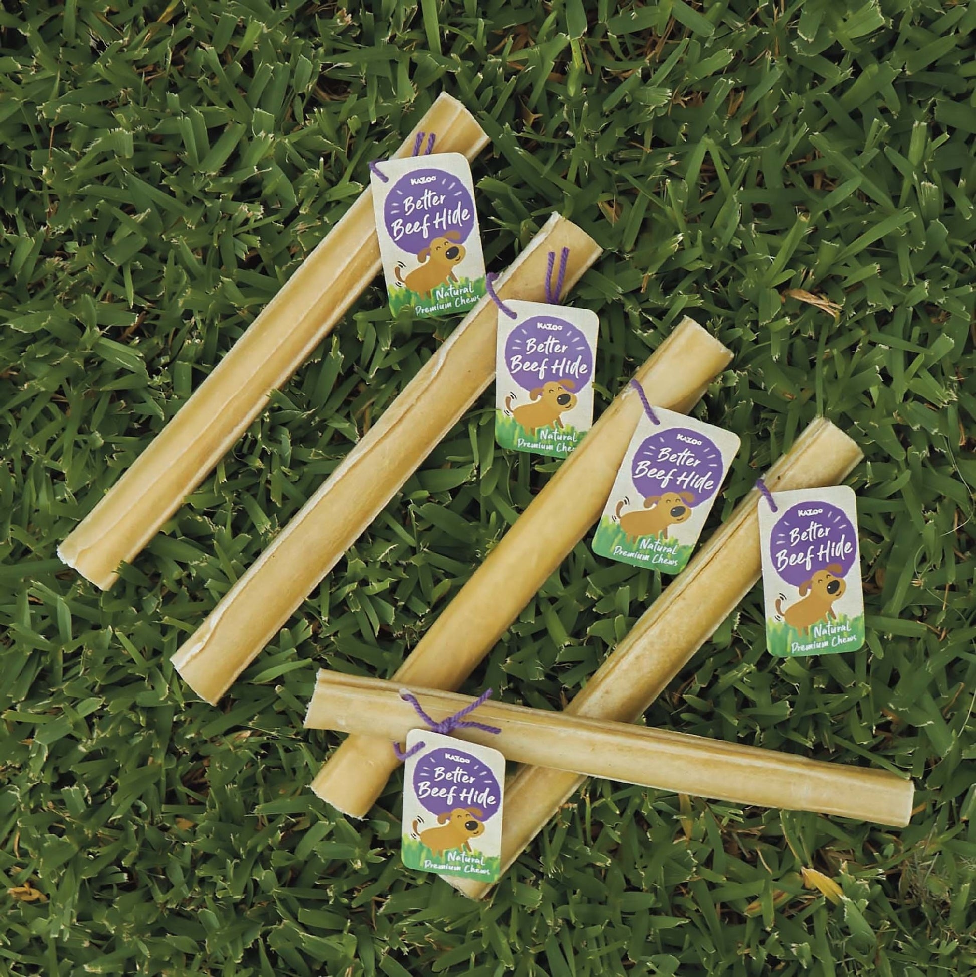 Kazoo Treat Rawhide Pressed Stick 20cm Pack Of 10