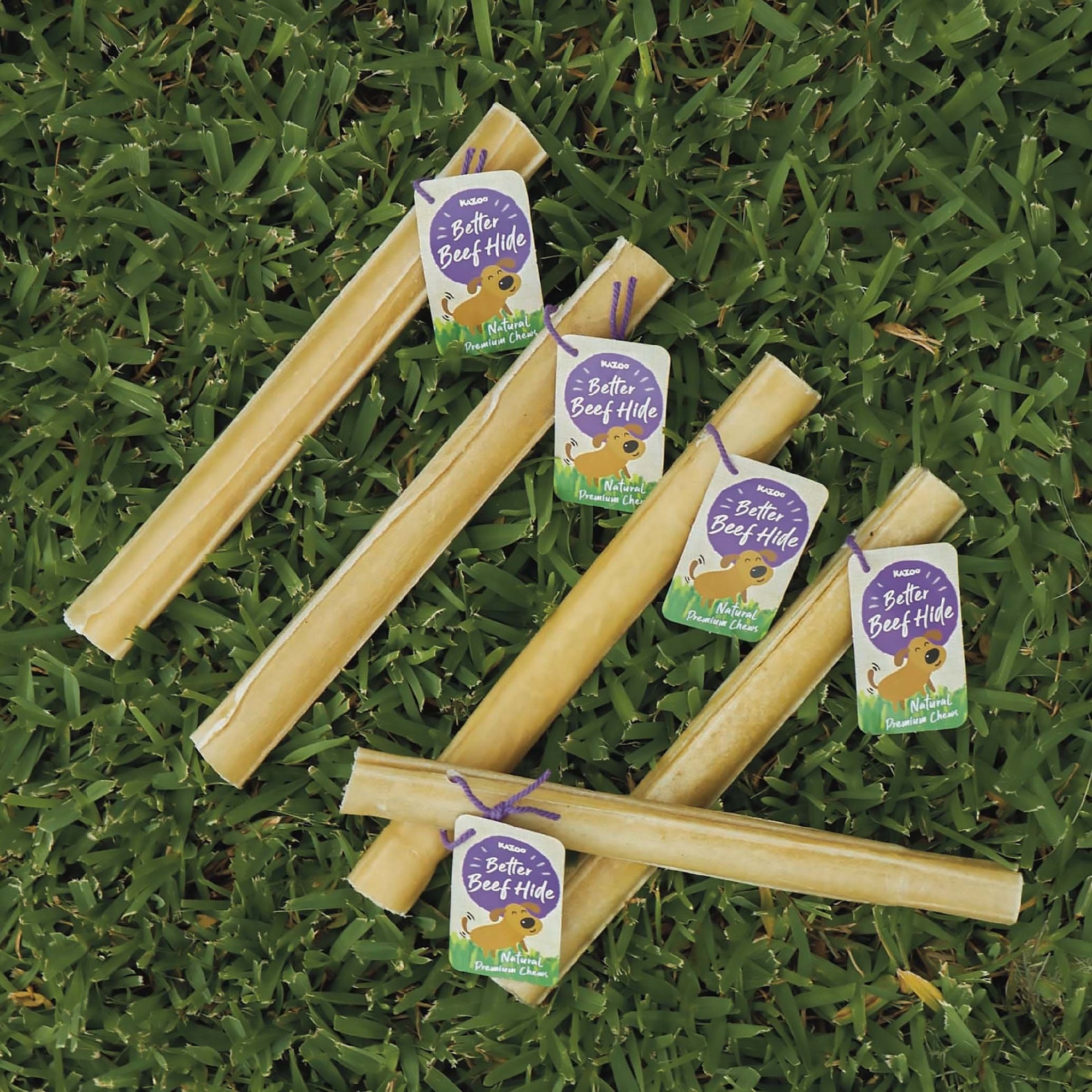 Kazoo Treat Rawhide Pressed Stick 20cm Pack Of 10
