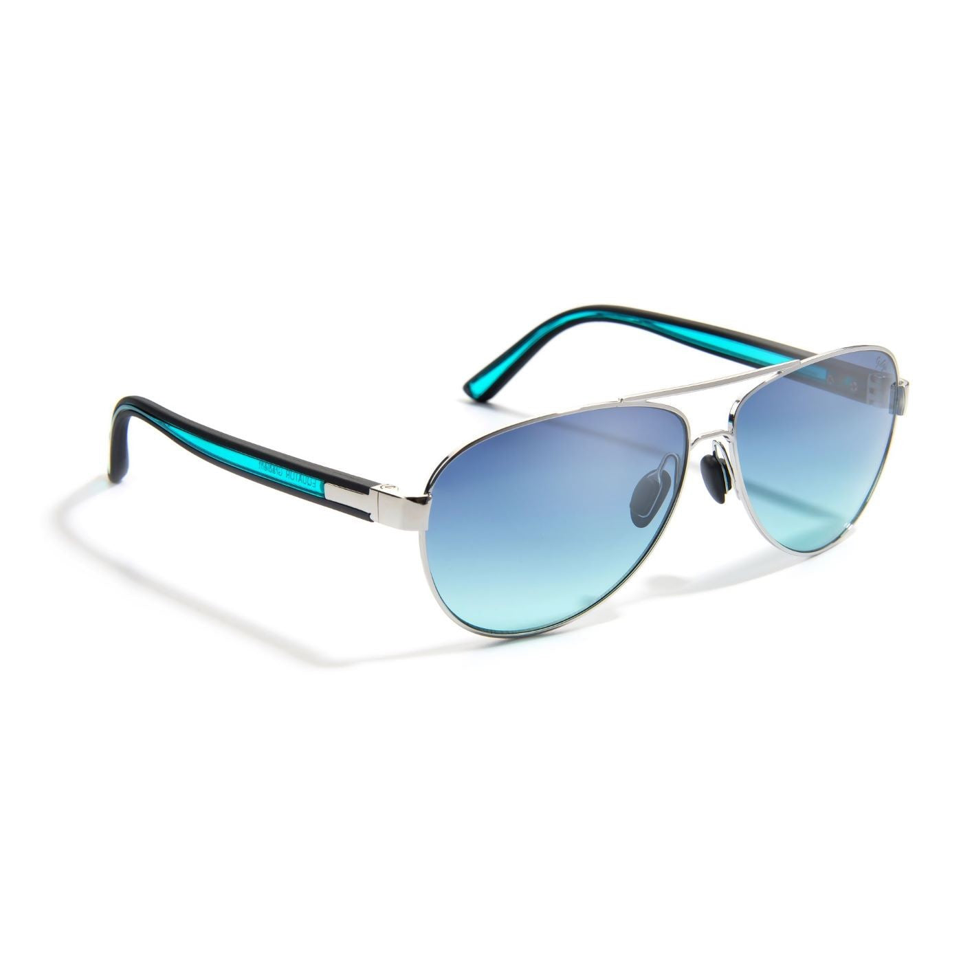 Sunglasses Gidgee Equator Gradient Crystal Silver Frame & Smoke Lens