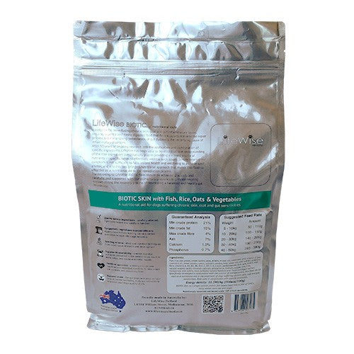 Lifewise Dog Biotic Skin Fish Rice Oats & Vegetables 2.5kg