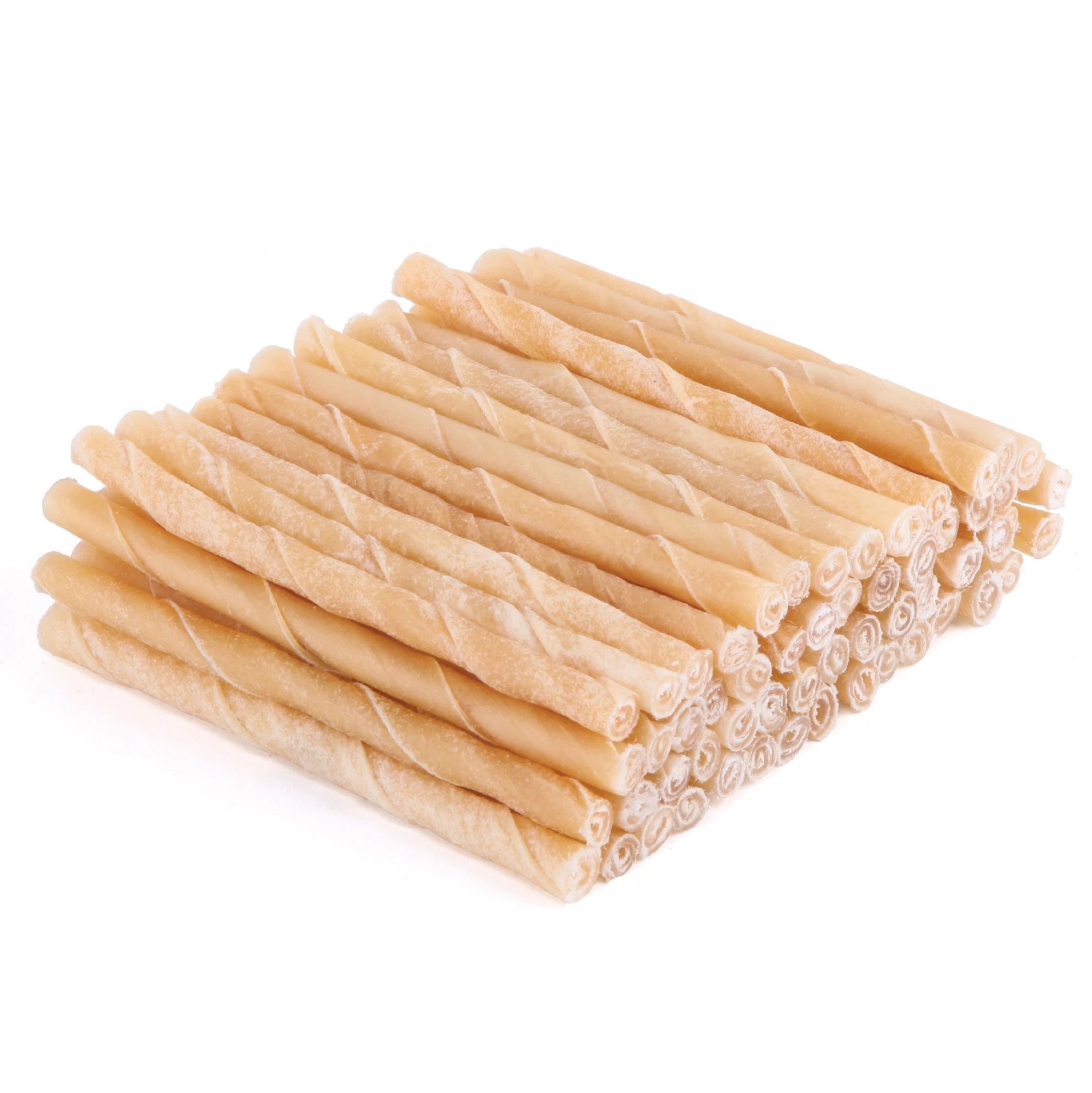 Kazoo Treat Rawhide Natural Twisted Stick 13cm Pack Of 100