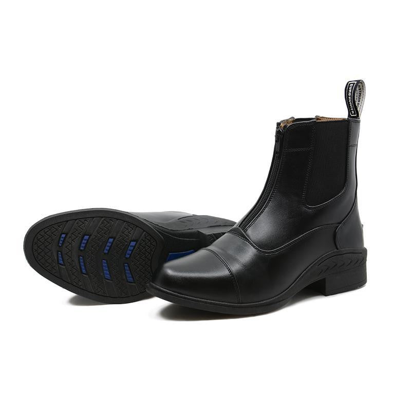 Boots Riding Eurohunter Zip Paddock Black Adults [:9.0]