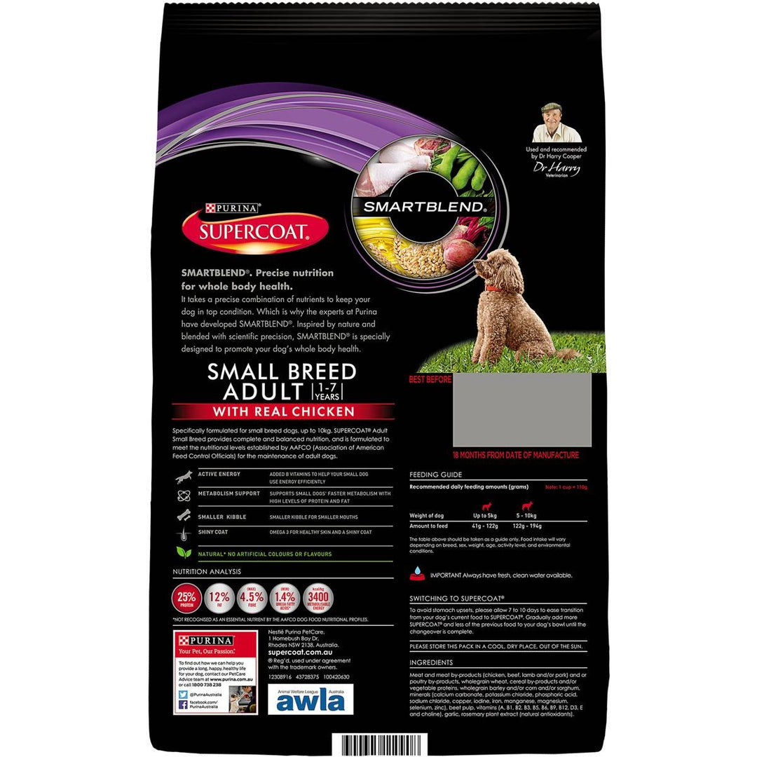 Supercoat Purina Dog Adult Small Chicken 2.8kg