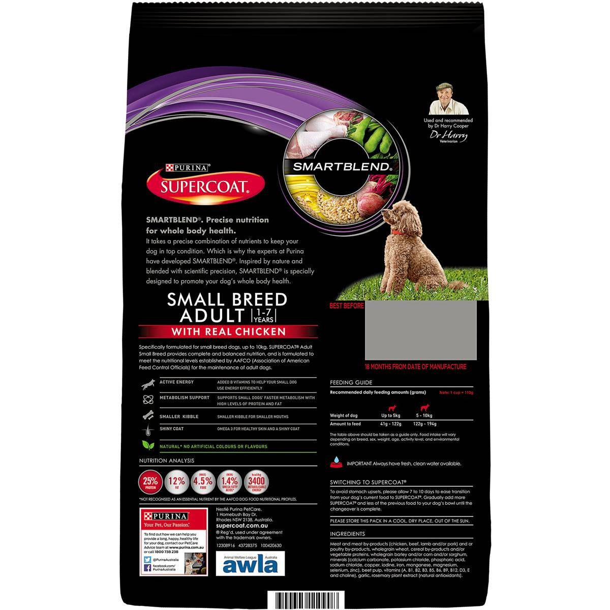 Supercoat Purina Dog Adult Small Chicken 2.8kg
