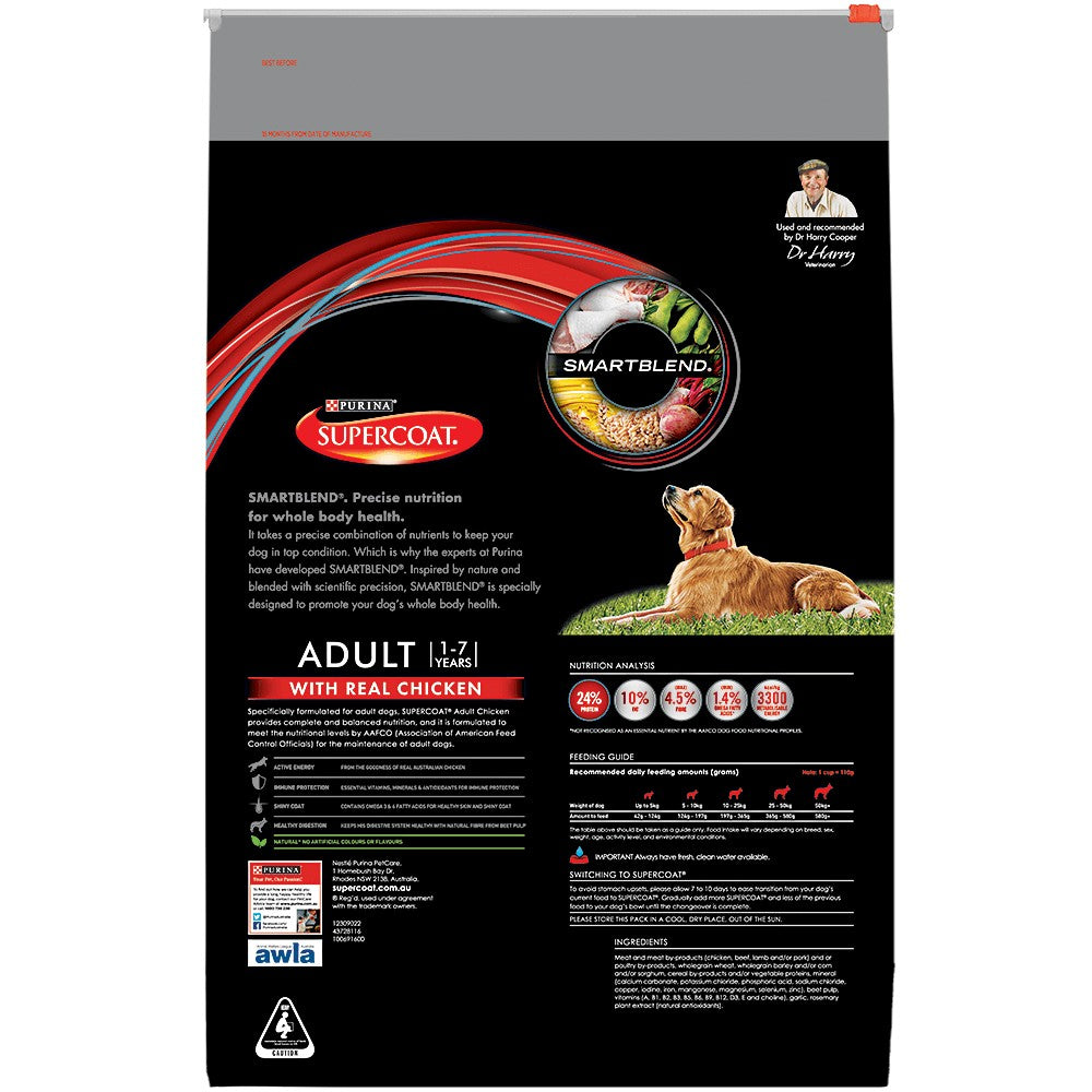 Supercoat Purina Dog Adult Chicken 2.8kg