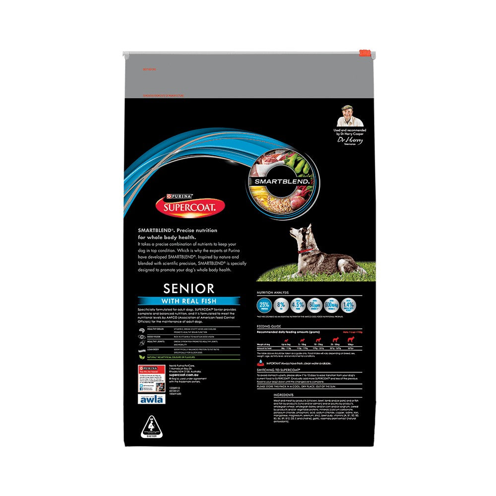 Supercoat Purina Dog Adult Senior Fish 2.6kg