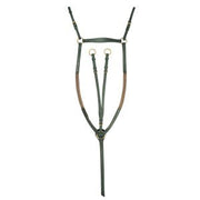 Breastplate Martingale Eventing Elastic Leather Jeremy & Lord Brown [:full]