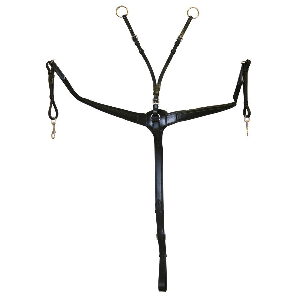 Breastplate Premier Leather Jeremy & Lord Black [:pony By Order]
