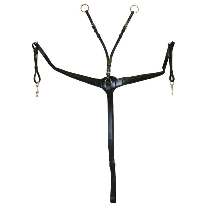 Breastplate Premier Leather Jeremy & Lord Black [:pony By Order]
