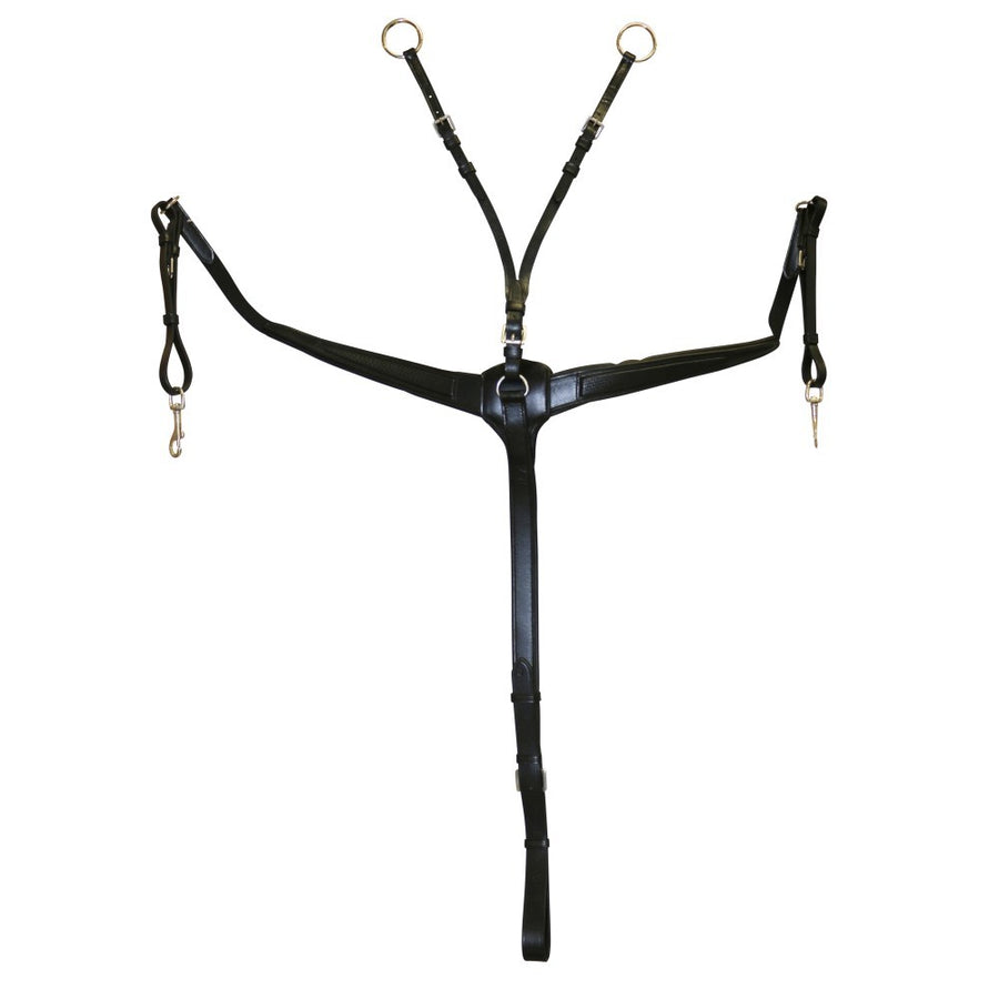 Breastplate Premier Leather Jeremy & Lord Black [:full]