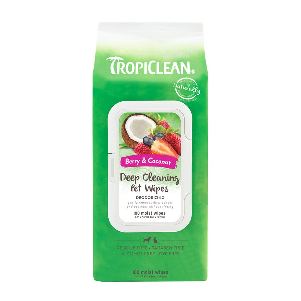 Tropiclean Wipes Deep Cleaning