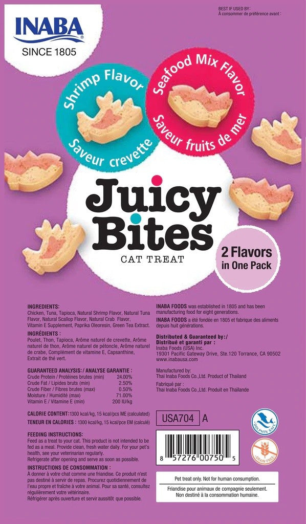 Treat Cat Inaba Juicy Bites Shrimp & Seafood Mix Flavour