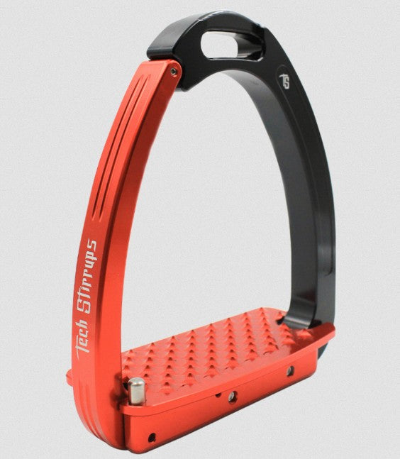 Tech Stirrup Irons Venice Young Safety Stirrups Black & Red