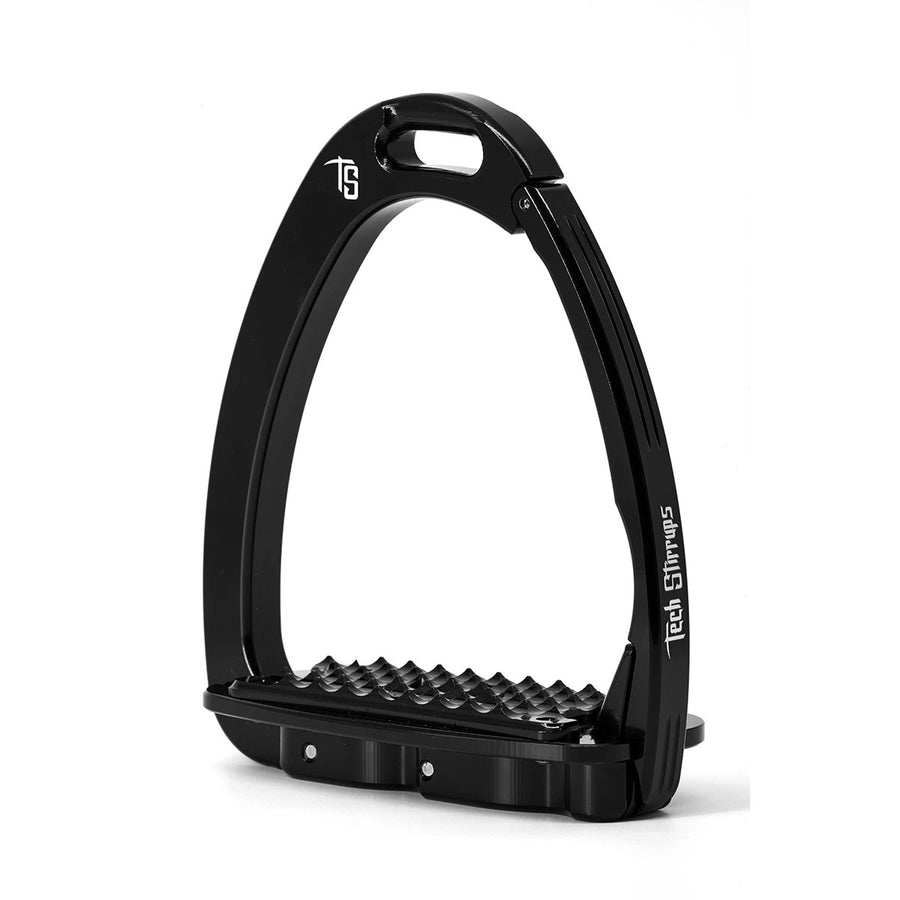 Tech Stirrup Irons Venice Sloped Evo Safety Stirrups Black & Black