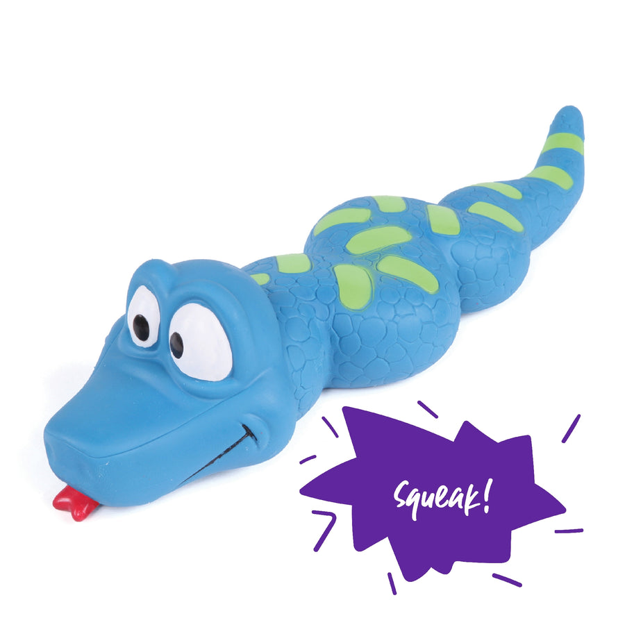 Kazoo Dog Toy Latex Snake [:small]