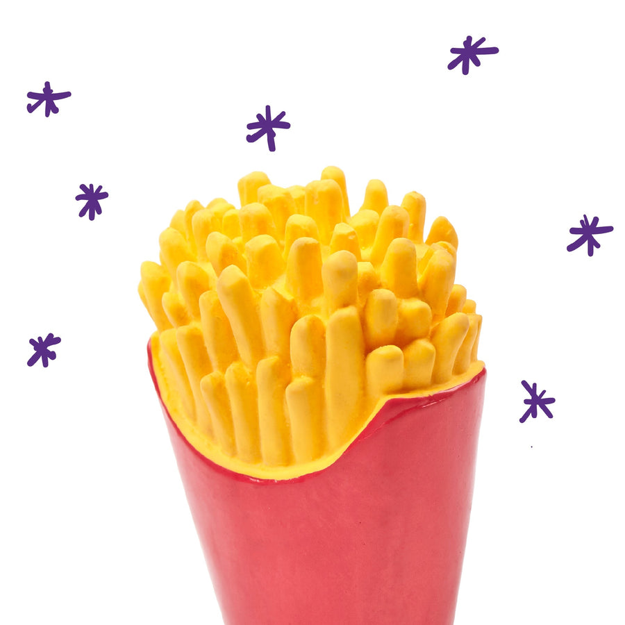 Kazoo Dog Toy Latex Fries Medium