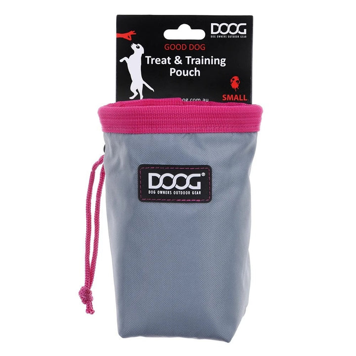 Doog Treat Pouch Grey & Pink Mini