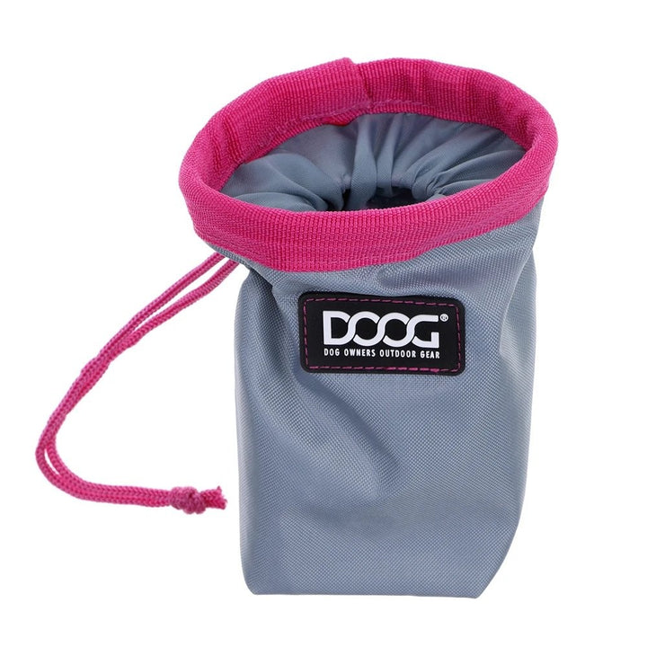 Doog Treat Pouch Grey & Pink Mini