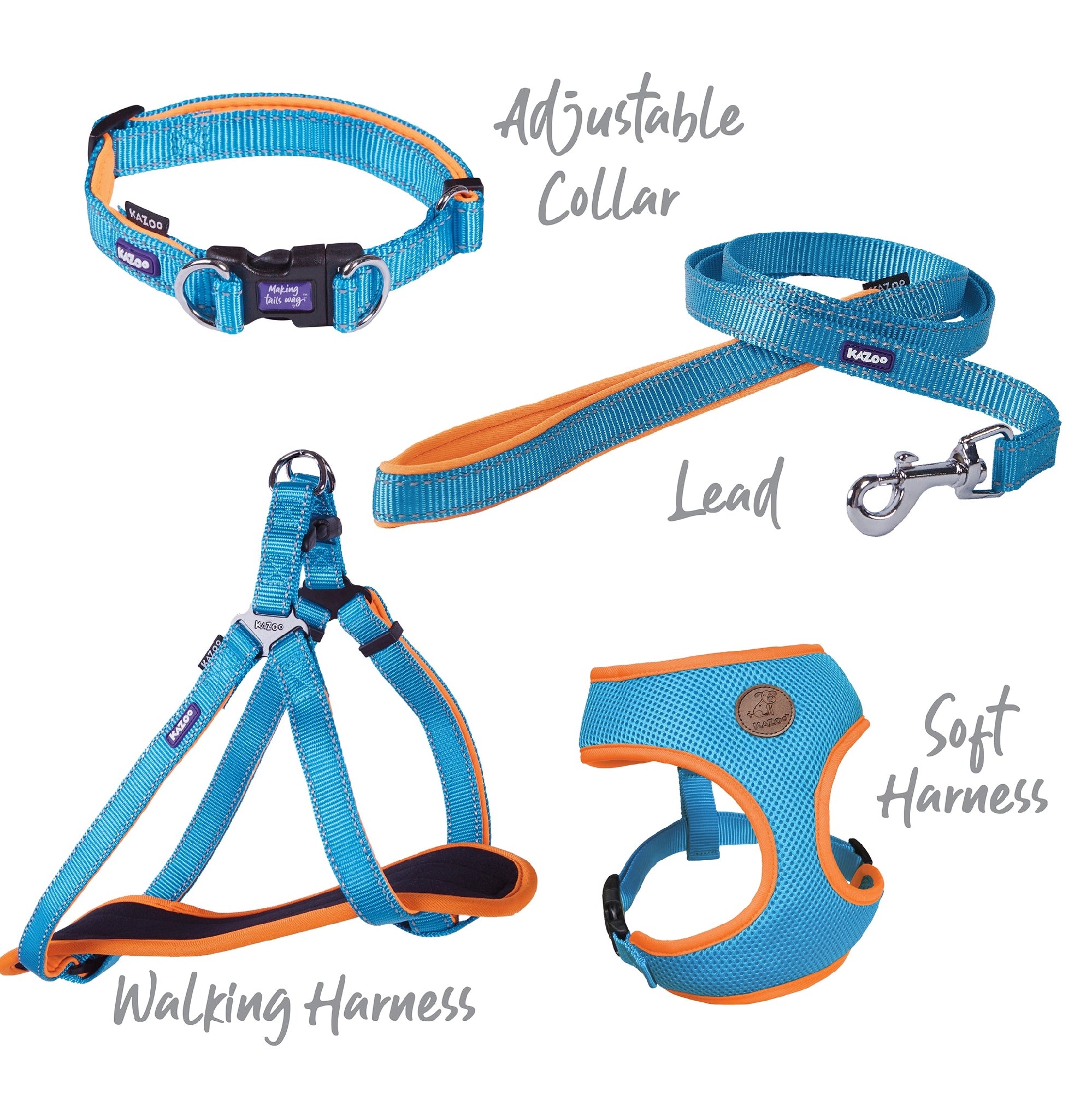 Kazoo Dog Leash Active Ocean Sunrise 1200mm [:15mm]