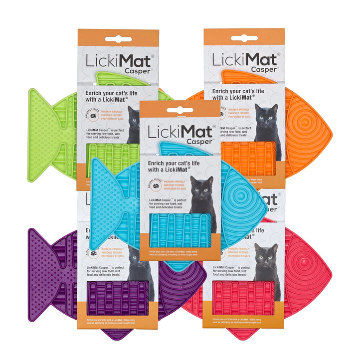 Lickimat Cat Casper Slow Food Orange