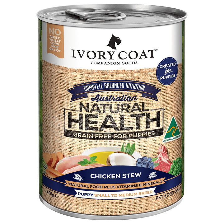 Ivory Coat Dog Wet Can Grainfree Puppy Chicken Stew 400gm