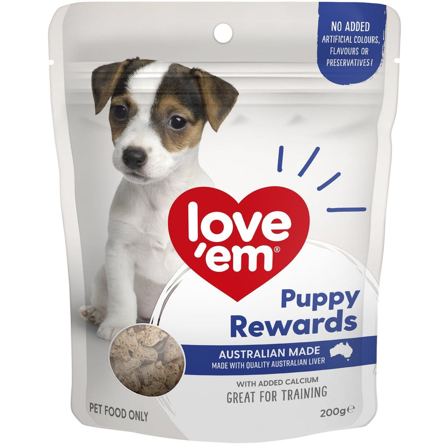 Love Em Dog Treats Liver Pup Rewards 200gm